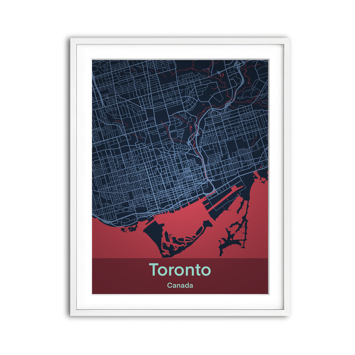 Framed Print 3x4 White