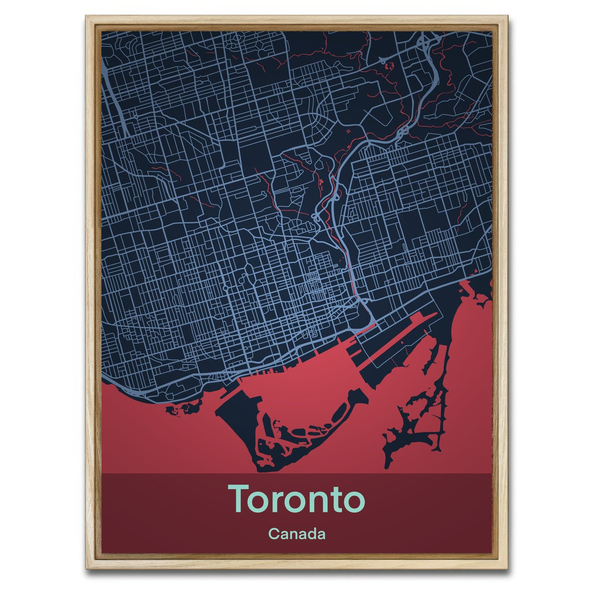 AUTO-MOCKUP WHITE | Toronto | 1 Piece | Natural Framed Canvas | group=3x4