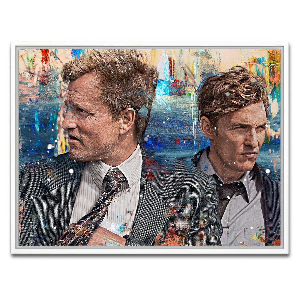 AUTO-MOCKUP WHITE | True Detective | 1 Piece | White Framed Canvas | group=4x3