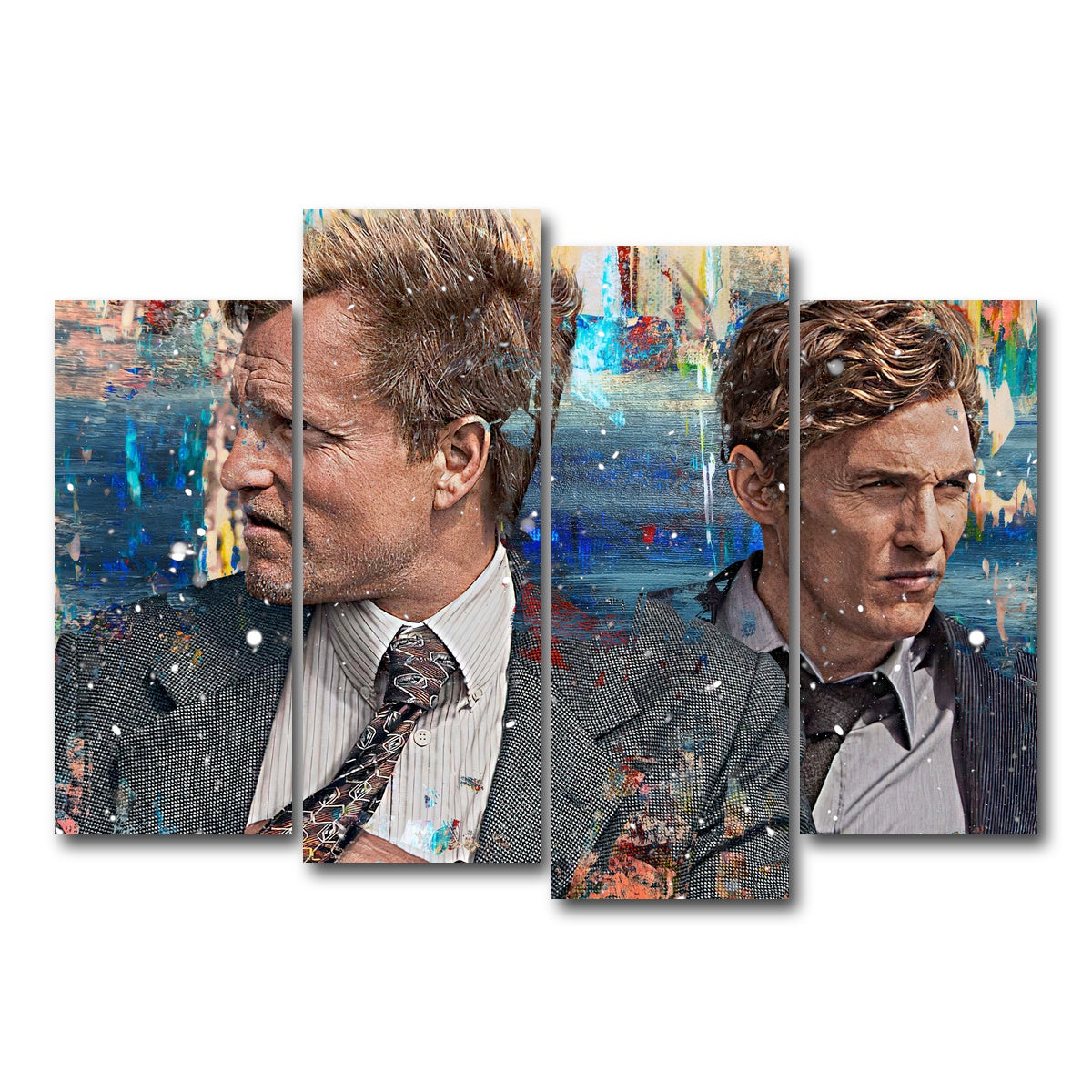 AUTO-MOCKUP WHITE | True Detective | 4 Piece | Gallery Wrap Canvas | group=4_normal