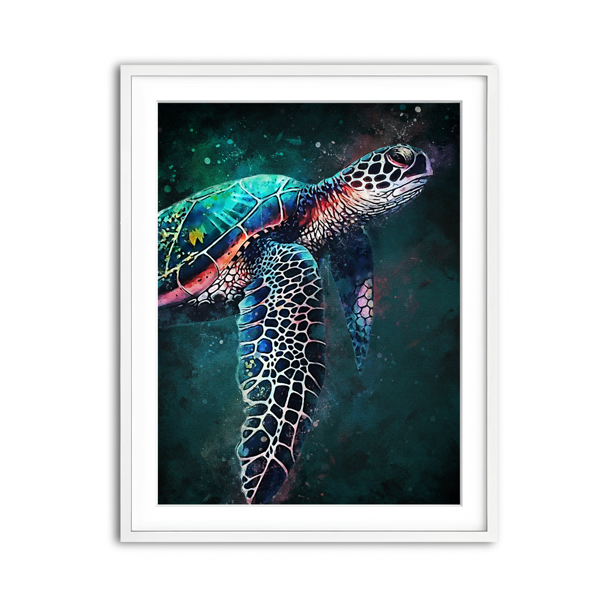 Framed Print 3x4 White