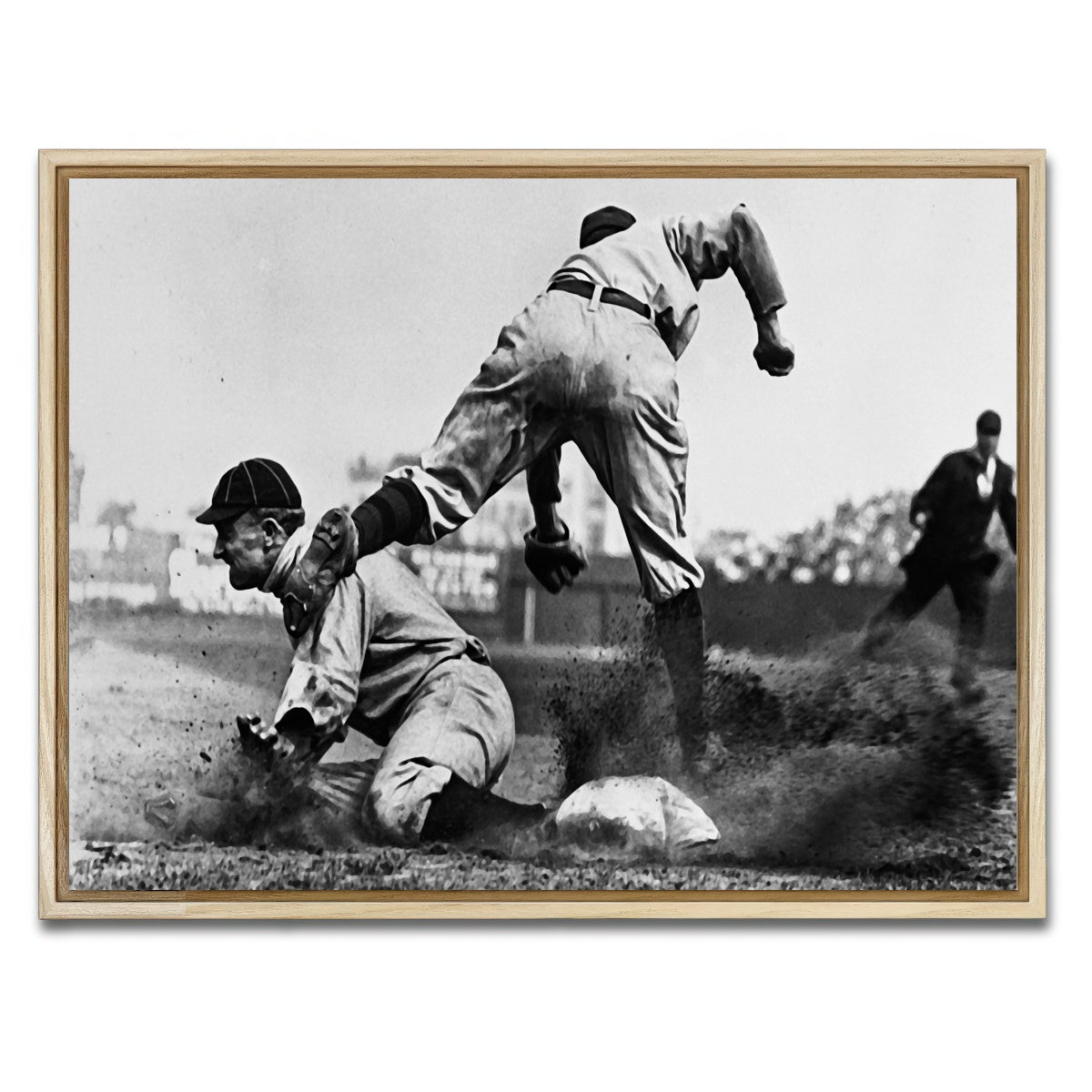 AUTO-MOCKUP WHITE | Ty Cobb | 1 Piece | Natural Framed Canvas | group=4x3