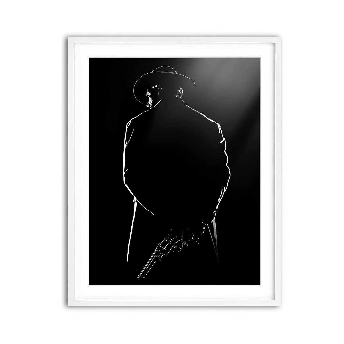 Framed Print 3x4 White