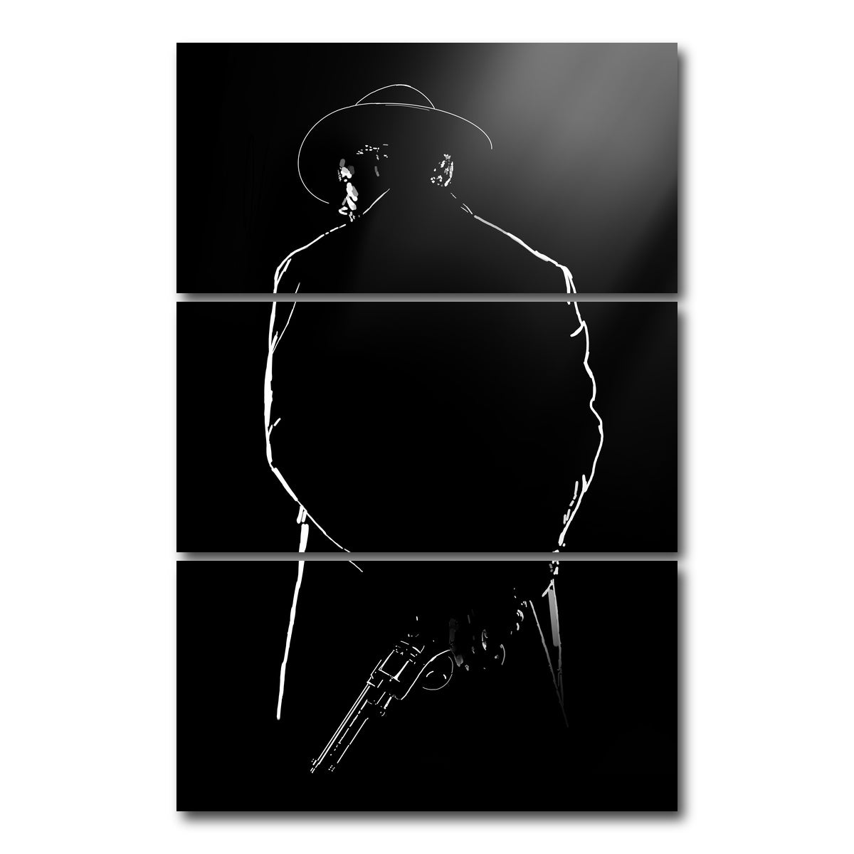 AUTO-MOCKUP WHITE | Unforgiven | 3 Piece | Gallery Wrap Canvas | group=12x24_stacked