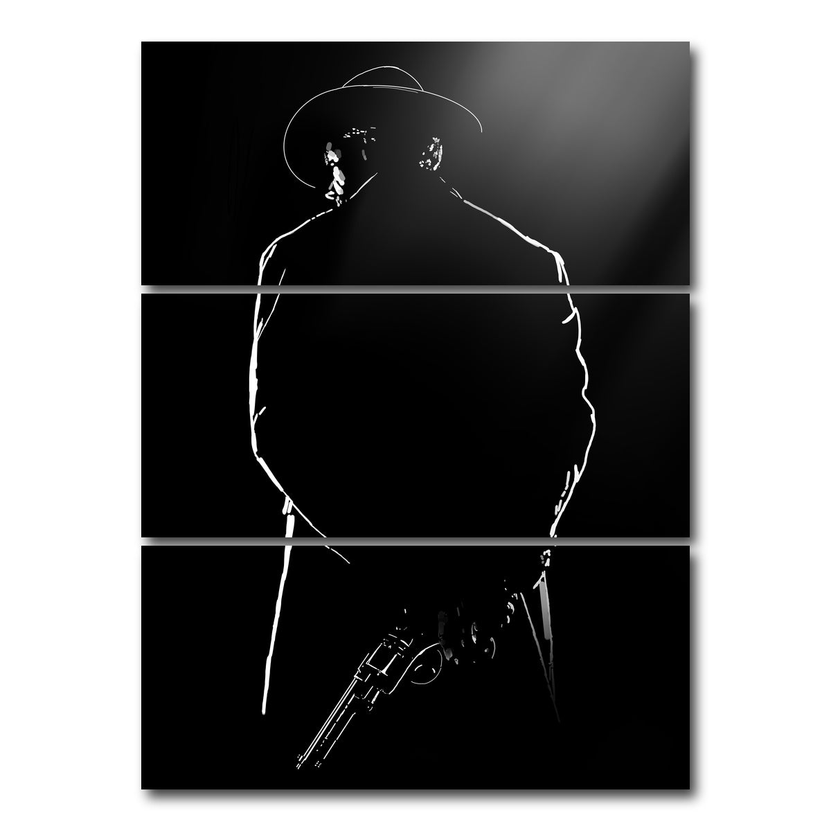 AUTO-MOCKUP WHITE | Unforgiven | 3 Piece | Gallery Wrap Canvas | group=8x18_stacked