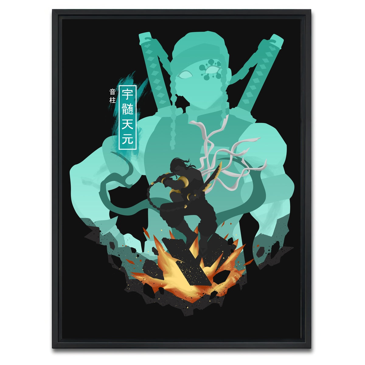 AUTO-MOCKUP WHITE | Uzui Tengen | 1 Piece | Black Framed Canvas | group=3x4