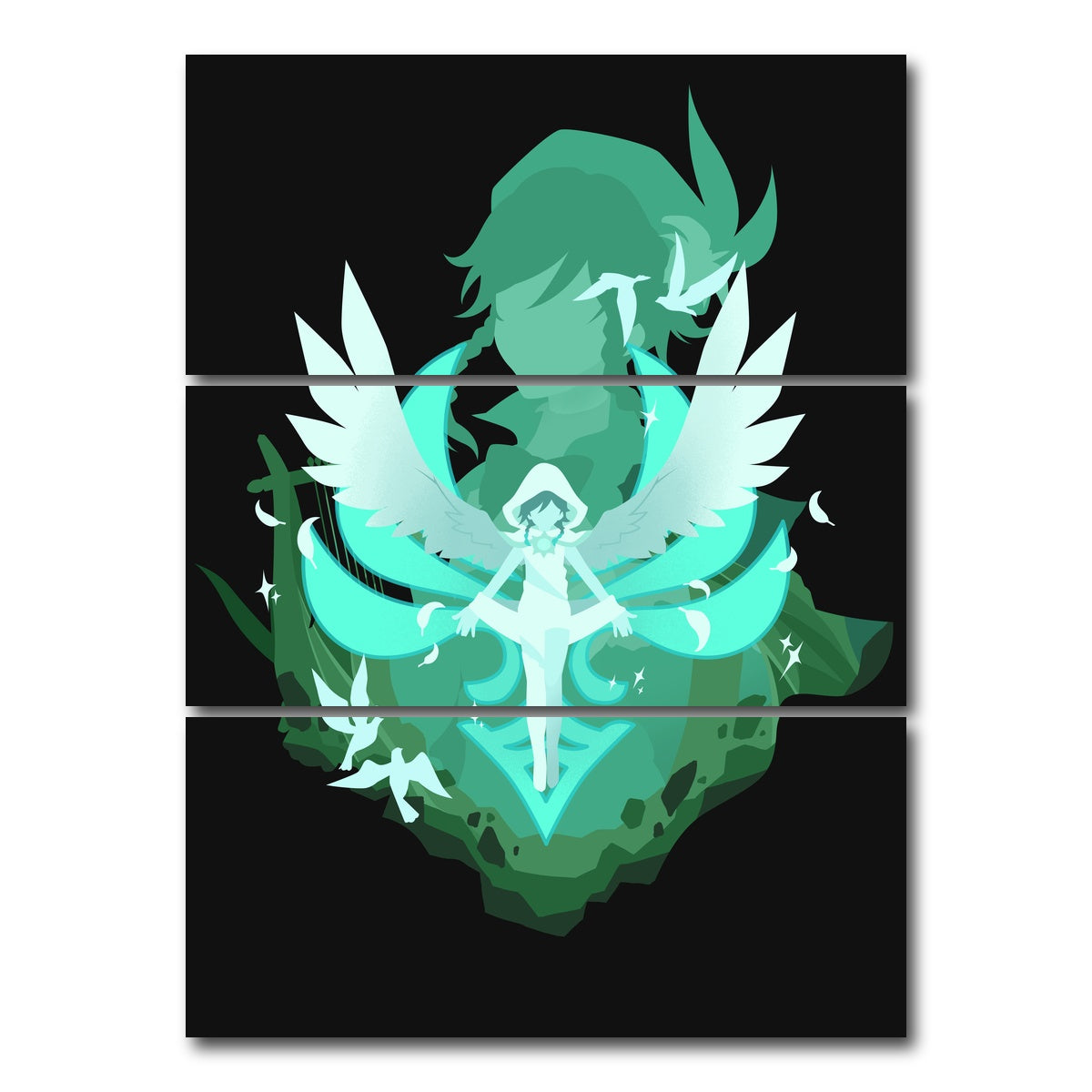 AUTO-MOCKUP WHITE | Venti2 | 3 Piece | Gallery Wrap Canvas | group=8x18_stacked