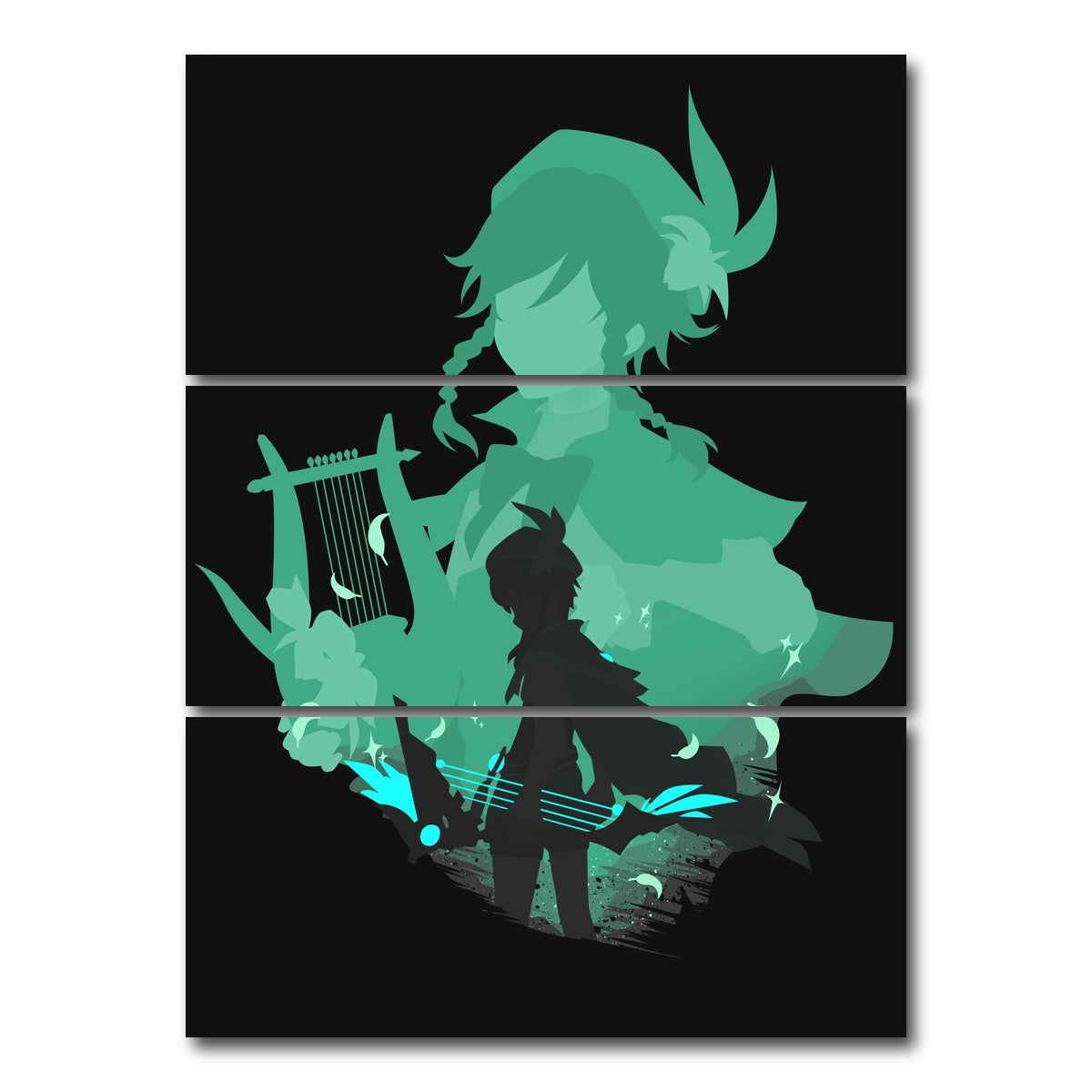 AUTO-MOCKUP WHITE | Venti | 3 Piece | Gallery Wrap Canvas | group=8x18_stacked