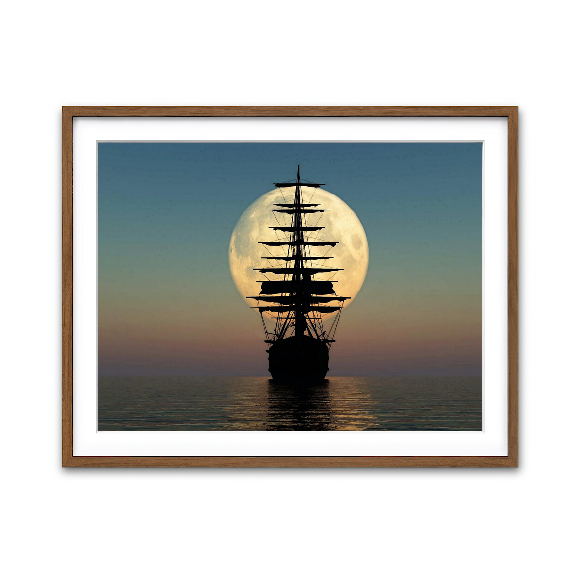 Framed Print 4x3 Walnut