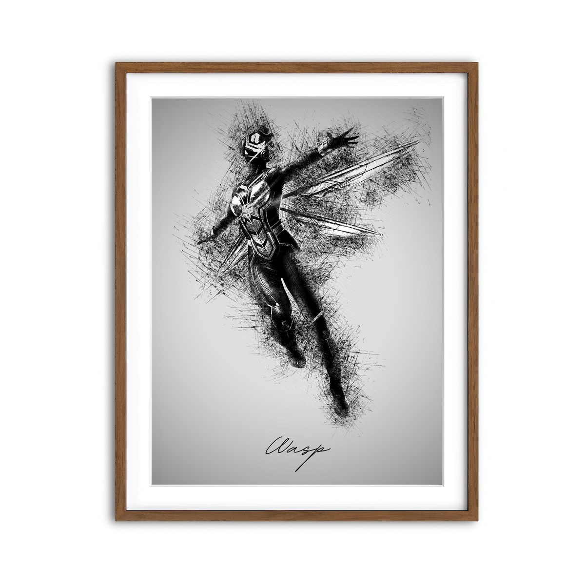 Framed Print 3x4 Walnut