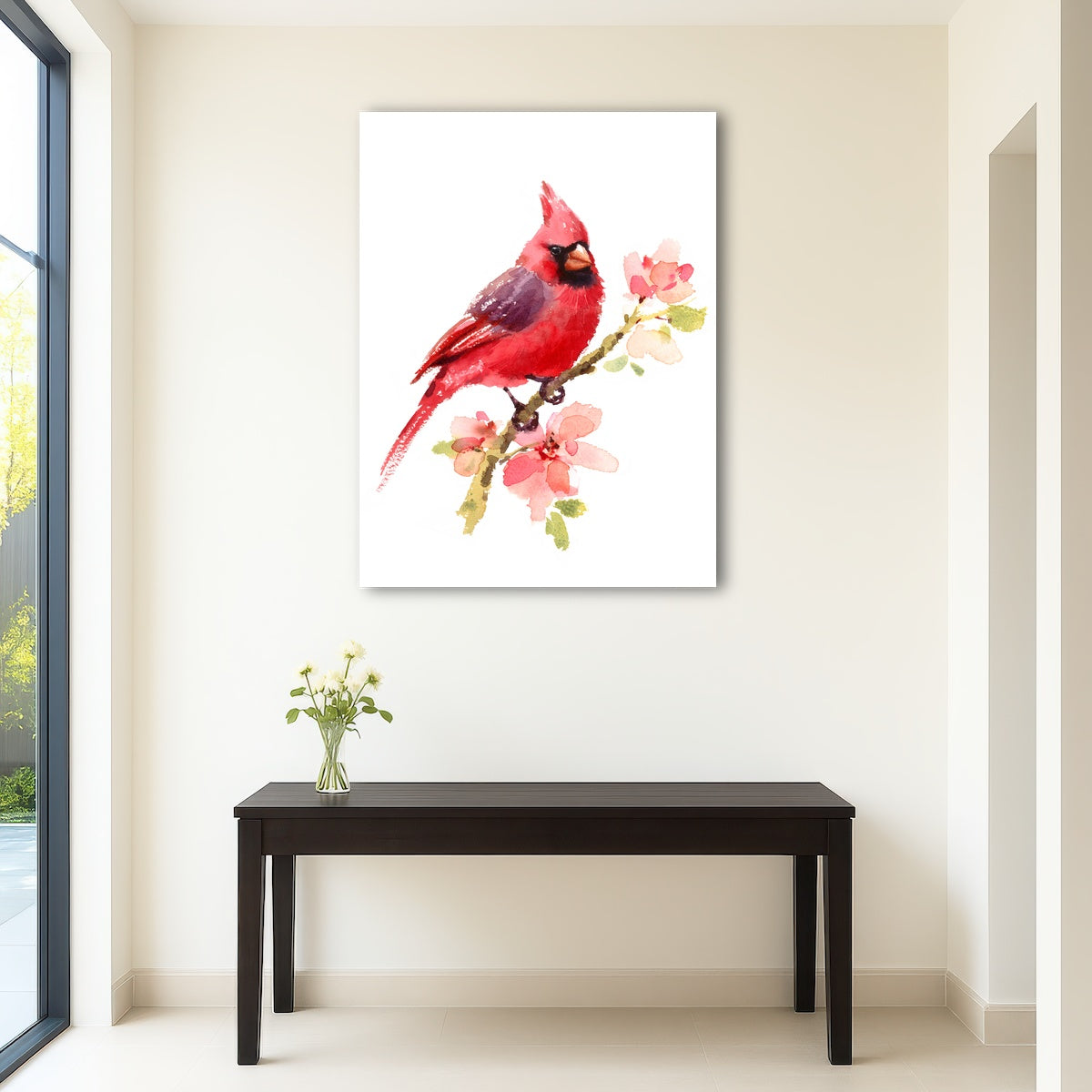 AUTO-MOCKUP ROOM | Watercolor Cardinal