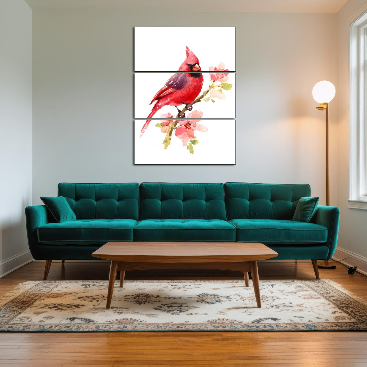 AUTO-MOCKUP ROOM | Watercolor Cardinal