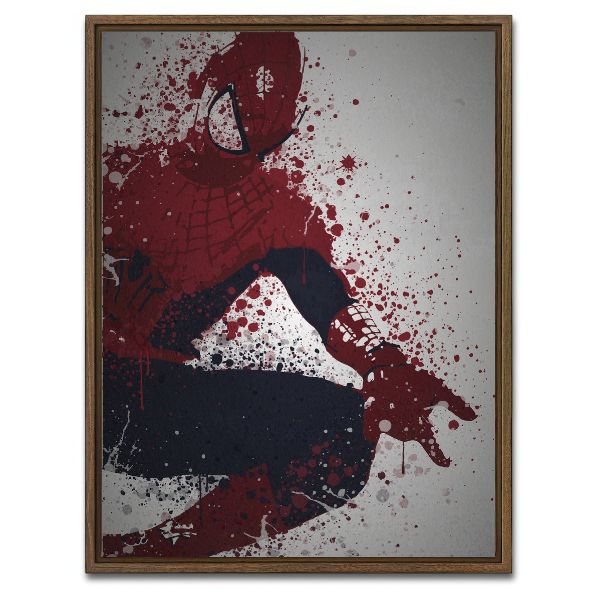 AUTO-MOCKUP WHITE | Web Slinger | 1 Piece | Walnut Framed Canvas | group=3x4