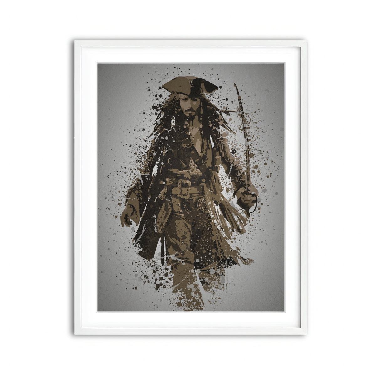 Framed Print 3x4 White