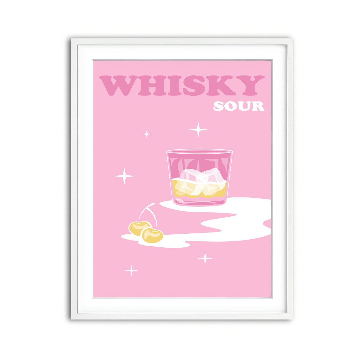 Framed Print 3x4 White