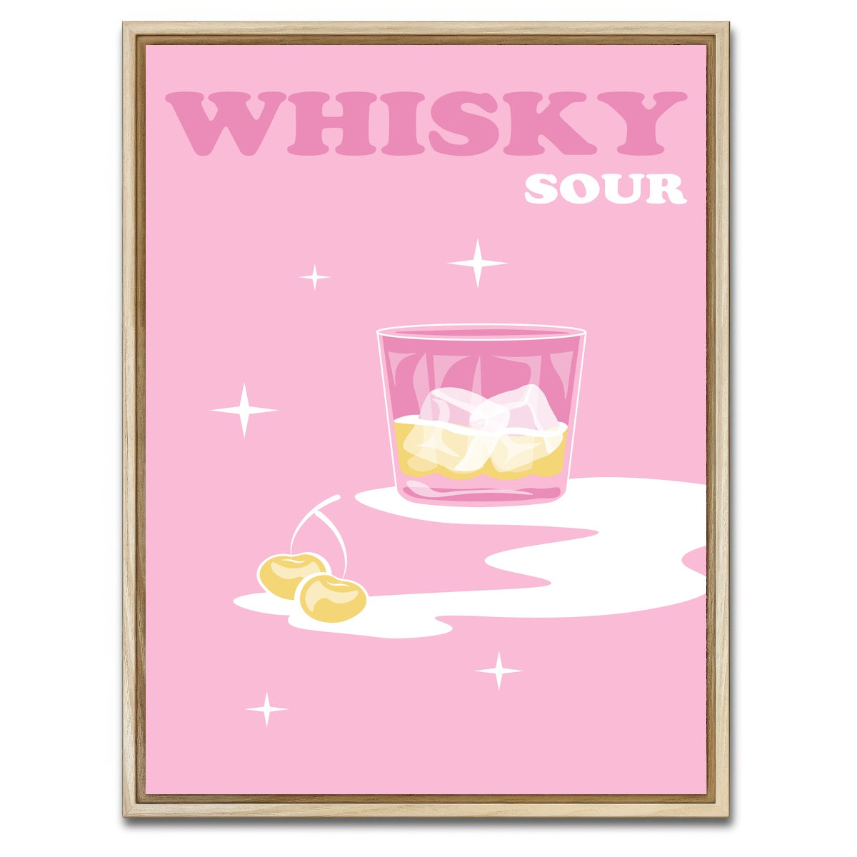 AUTO-MOCKUP WHITE | Whisky Sour | 1 Piece | Natural Framed Canvas | group=3x4
