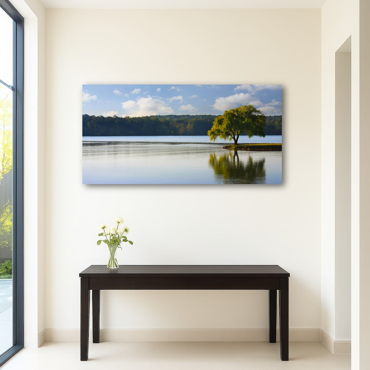 AUTO-MOCKUP ROOM | Willow tree on the Tennessee River