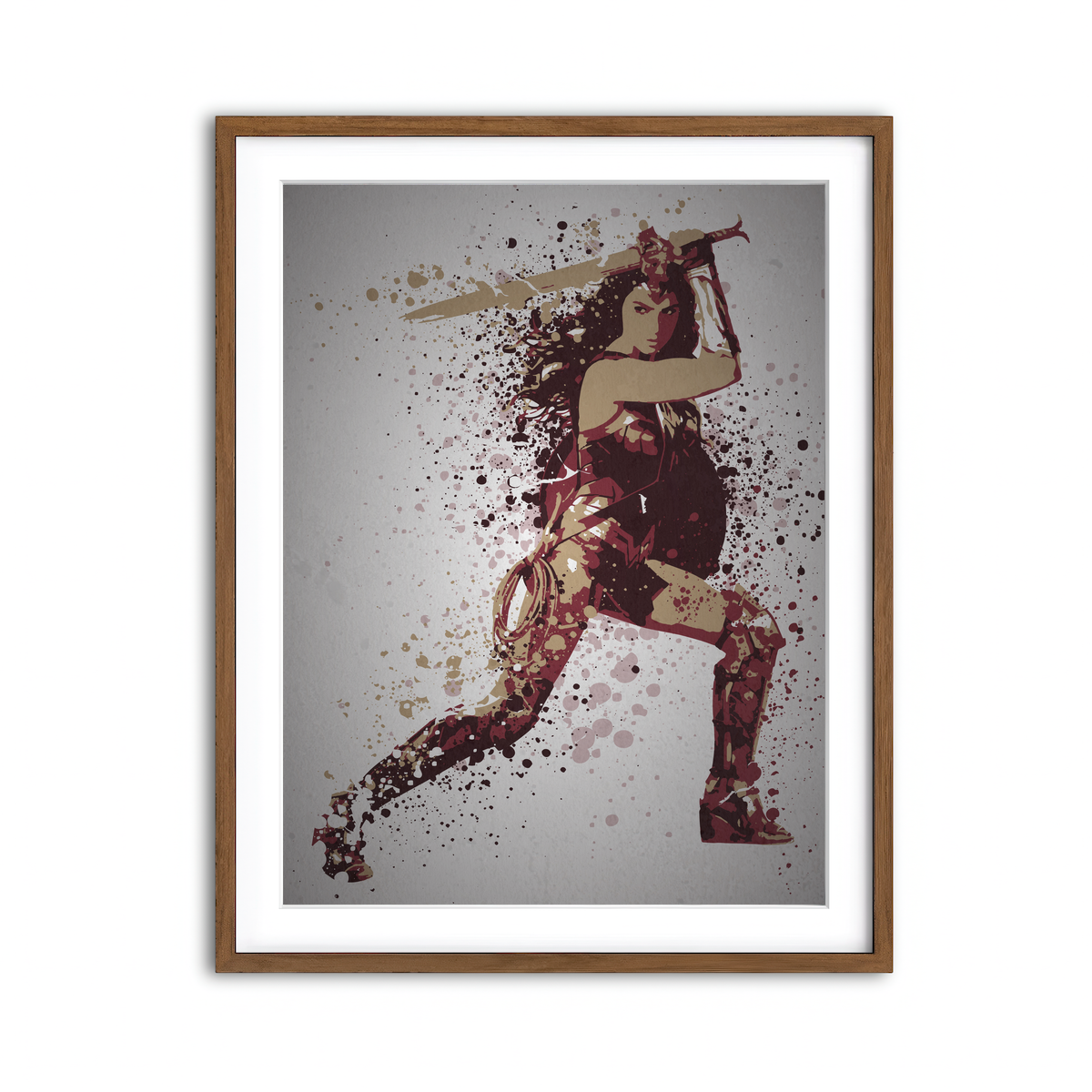 Framed Print 3x4 Walnut