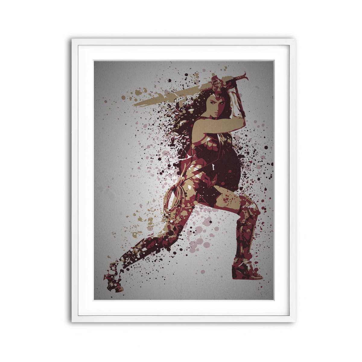 Framed Print 3x4 White