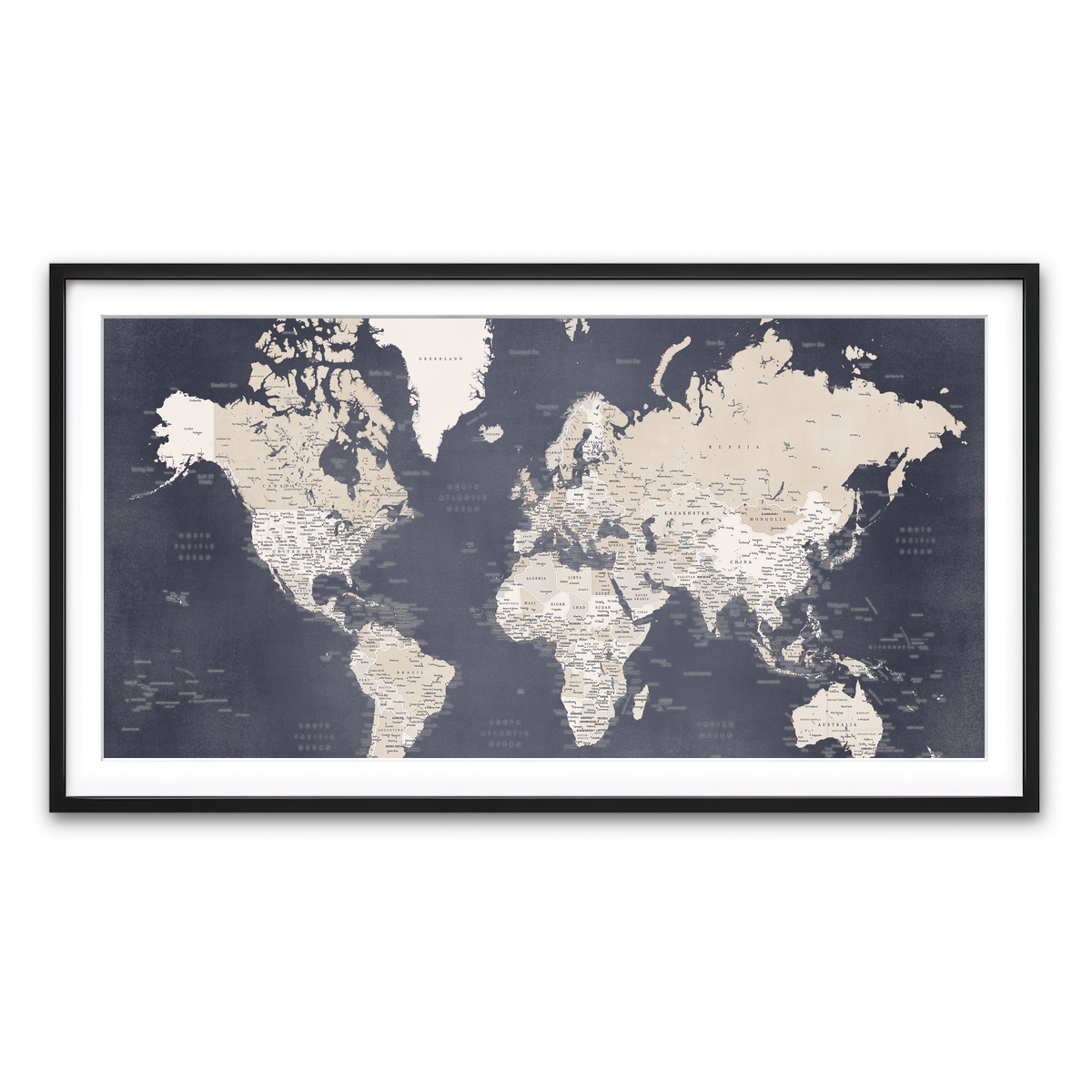 Framed Print 2x1 Black