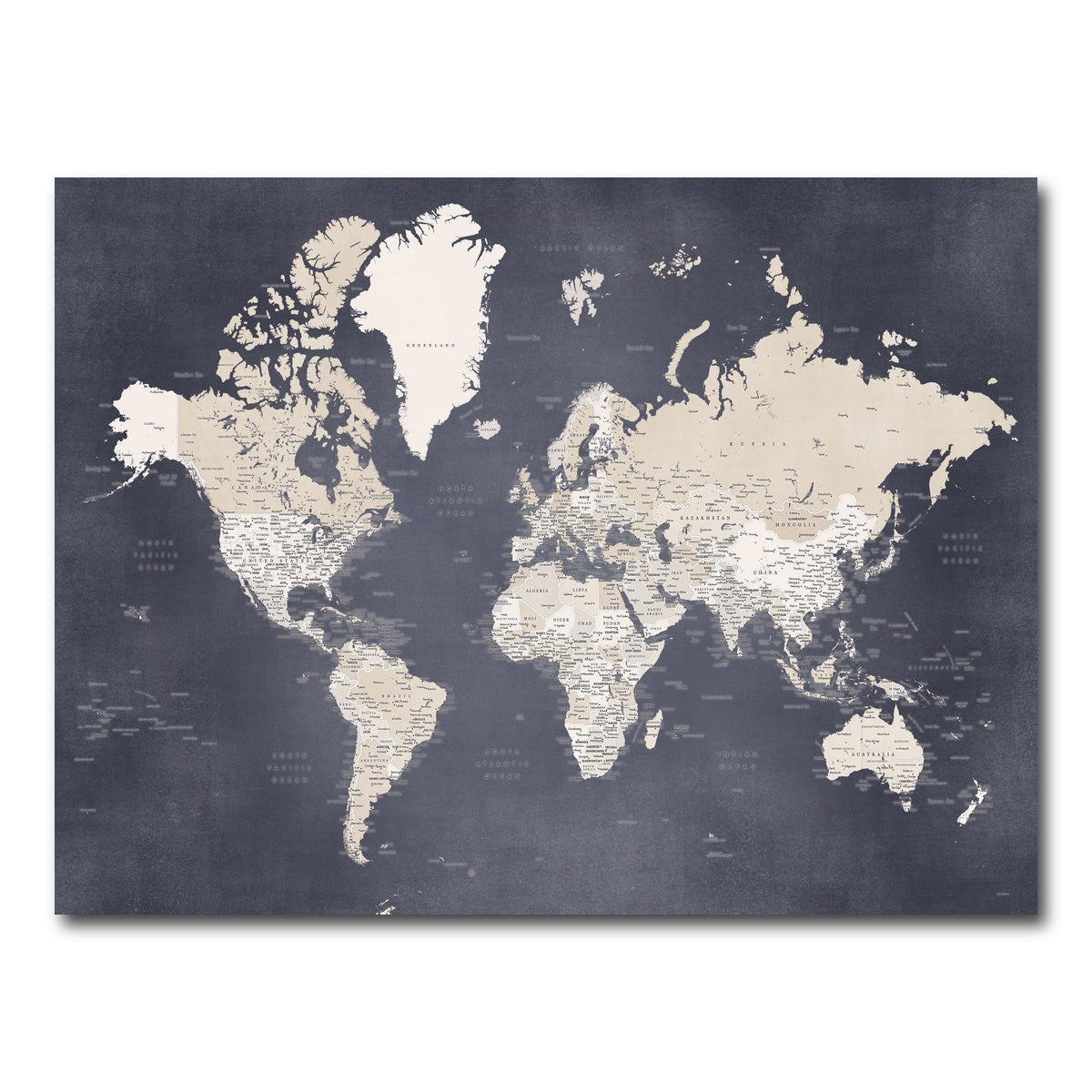 AUTO-MOCKUP WHITE | World Map 28 | 1 Piece | Gallery Wrap Canvas | group=4x3
