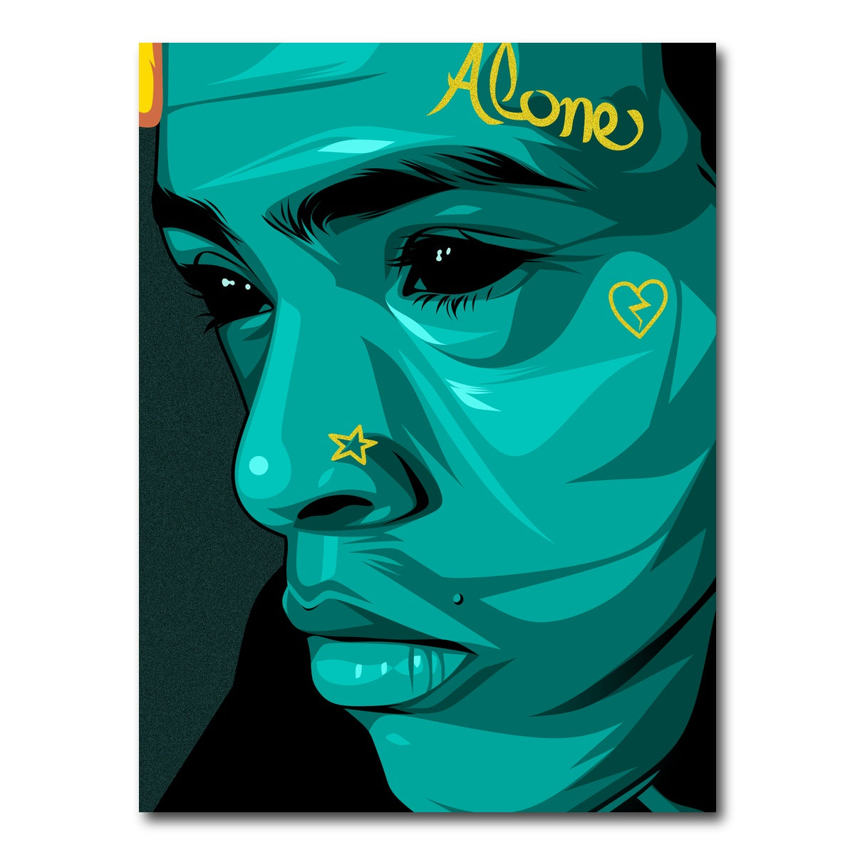 AUTO-MOCKUP WHITE | XXXTentacion Landscape | 1 Piece | Gallery Wrap Canvas | group=3x4