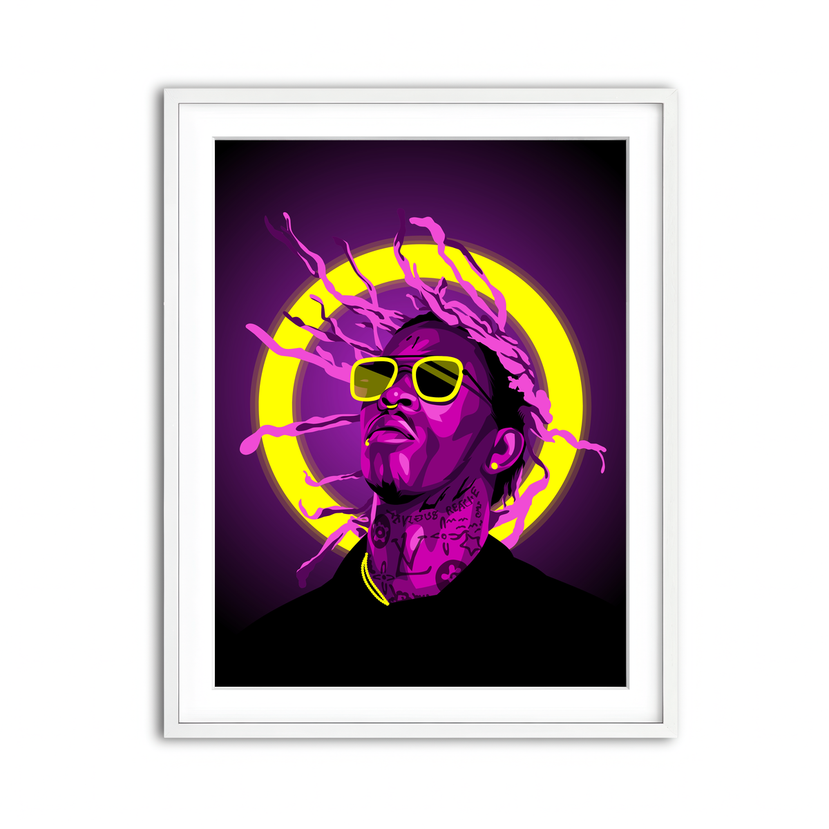 Framed Print 3x4 White