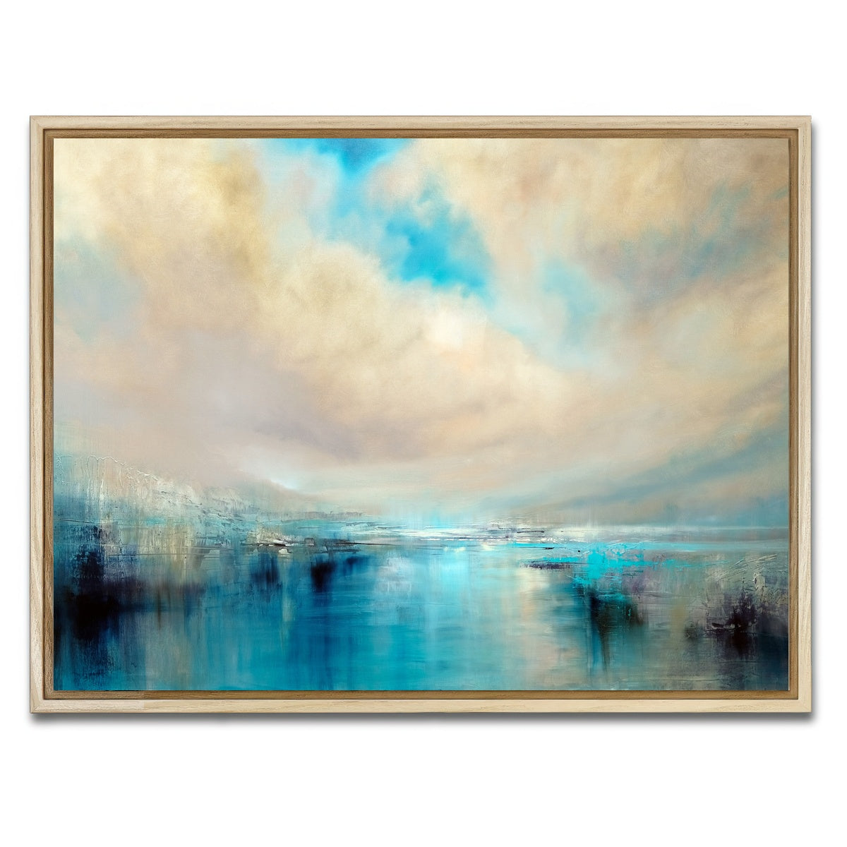 AUTO-MOCKUP WHITE | angekommen | 1 Piece | Natural Framed Canvas | group=4x3