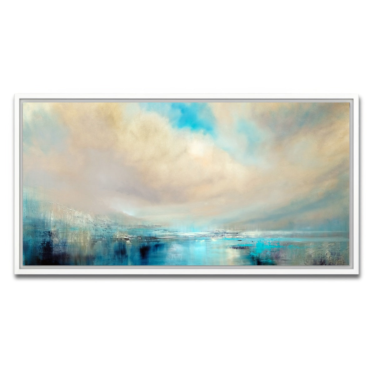 AUTO-MOCKUP WHITE | angekommen | 1 Piece | White Framed Canvas | group=2x1