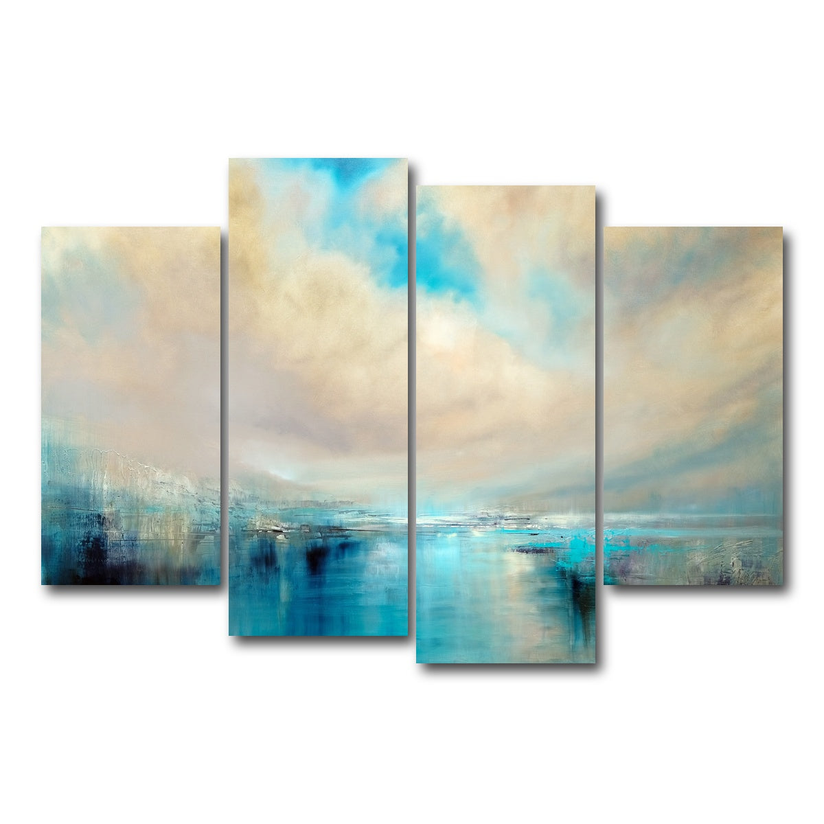 AUTO-MOCKUP WHITE | angekommen | 4 Piece | Gallery Wrap Canvas | group=4_short