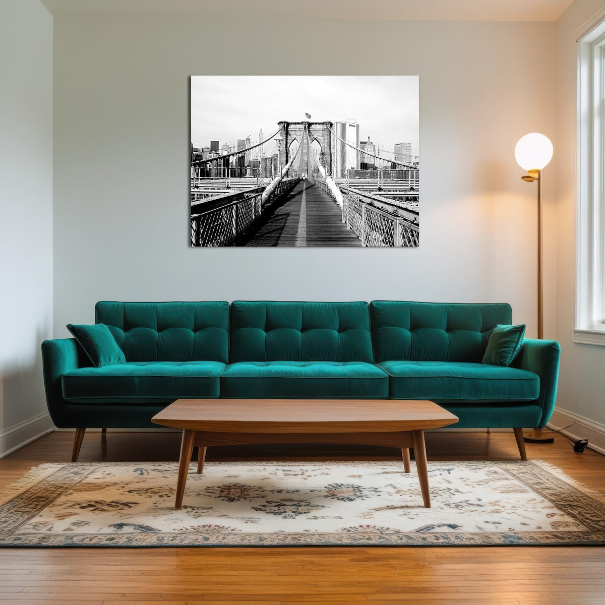 AUTO-MOCKUP ROOM | brooklyn bridge flag
