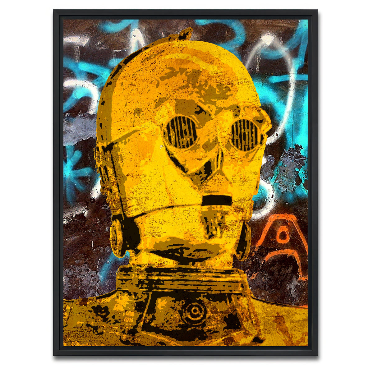 AUTO-MOCKUP WHITE | c3po | 1 Piece | Black Framed Canvas | group=3x4