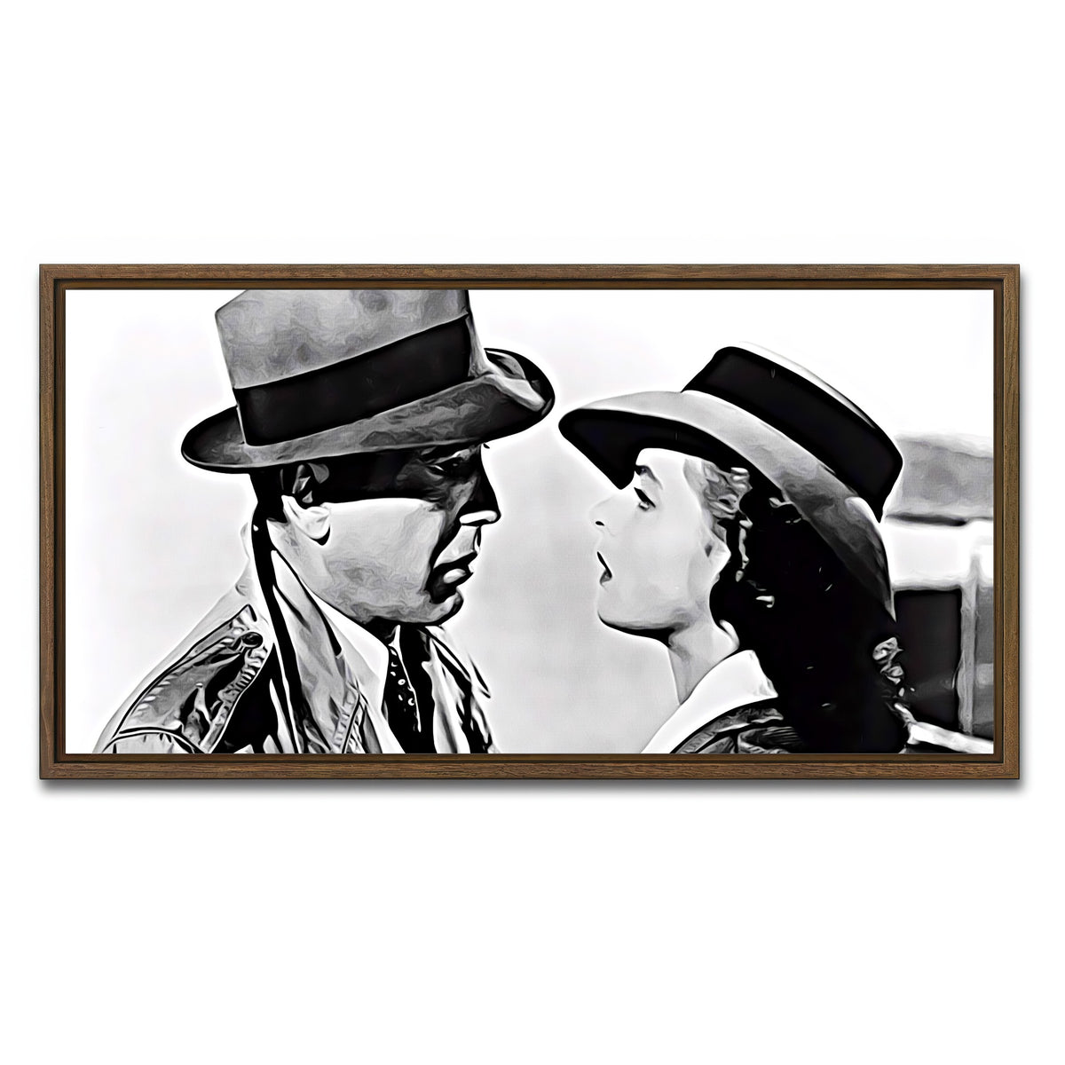 AUTO-MOCKUP WHITE | casablanca | 1 Piece | Walnut Framed Canvas | group=2x1