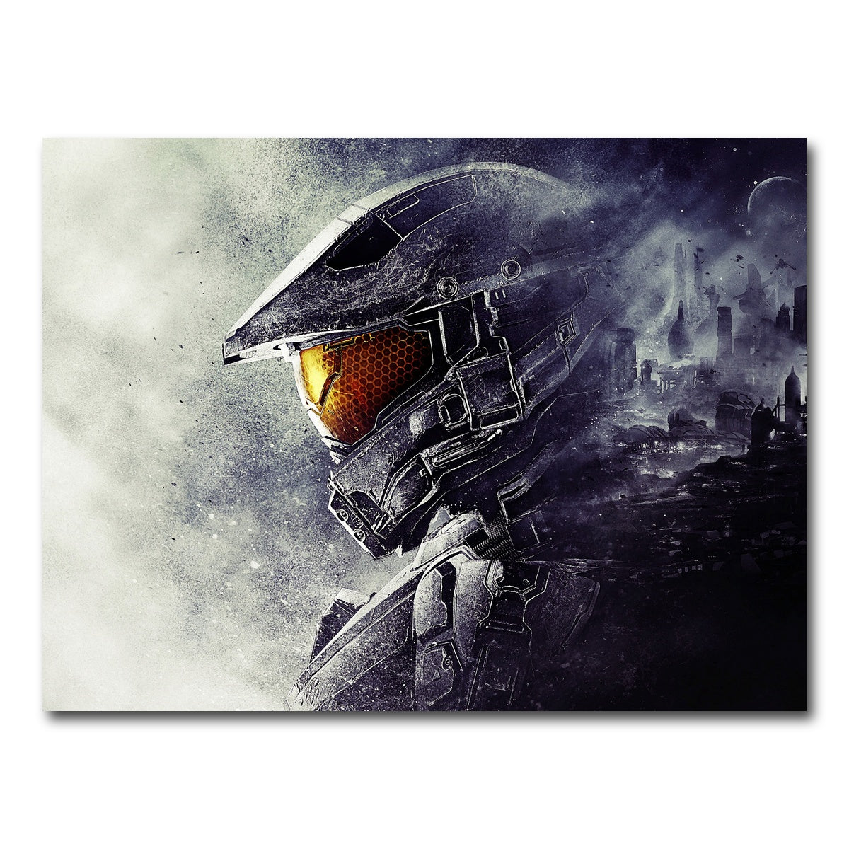 AUTO-MOCKUP WHITE | halo master chief | 1 Piece | Gallery Wrap Canvas | group=4x3
