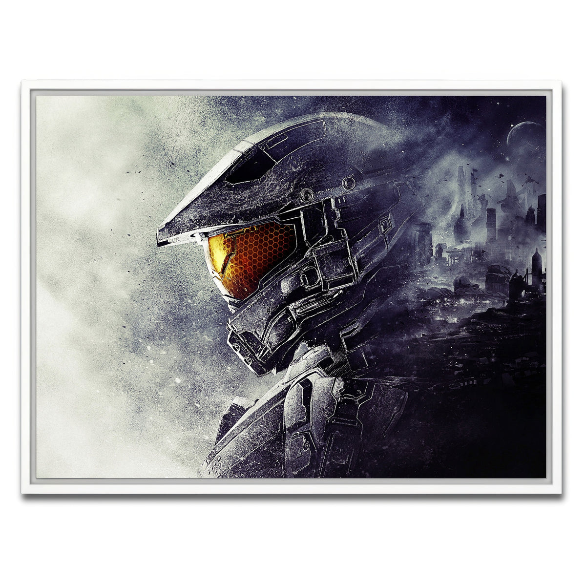 AUTO-MOCKUP WHITE | halo master chief | 1 Piece | White Framed Canvas | group=4x3