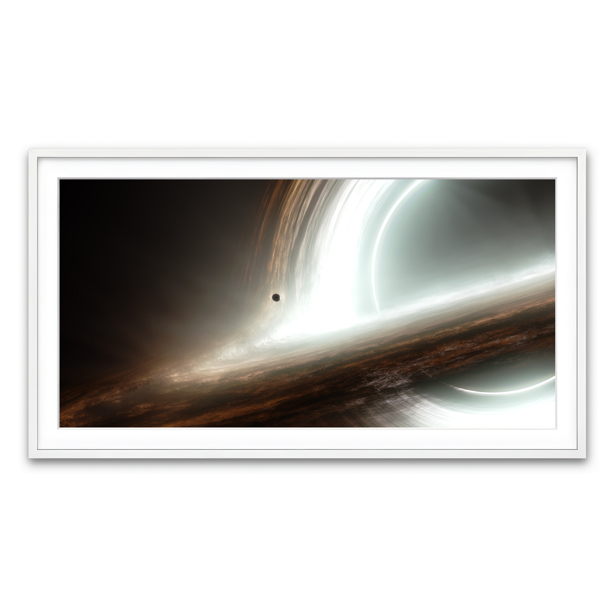 Framed Print 2x1 White