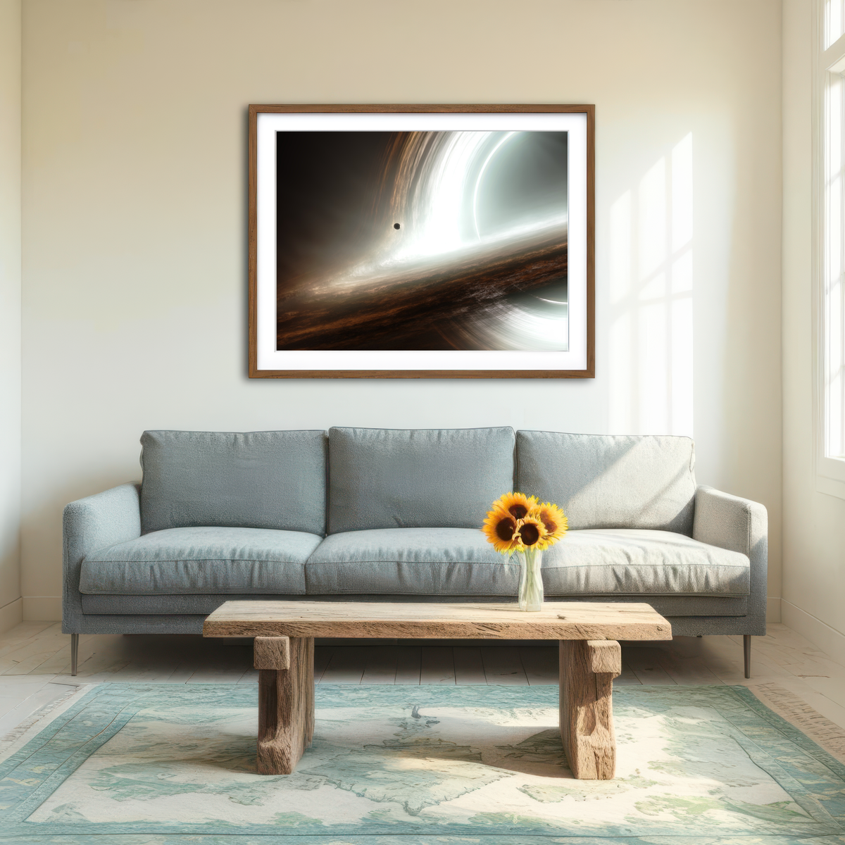 AUTO-MOCKUP ROOM | Interstellar Gargantua Wall Art