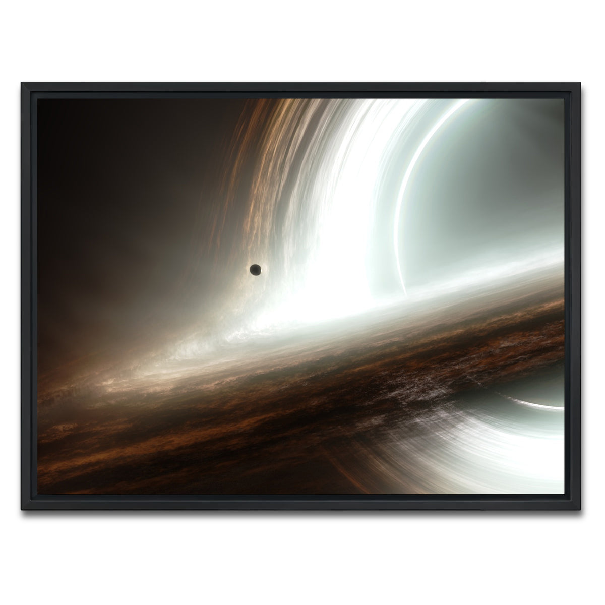 AUTO-MOCKUP WHITE | interstellar gargantua | 1 Piece | Black Frame | group=4x3