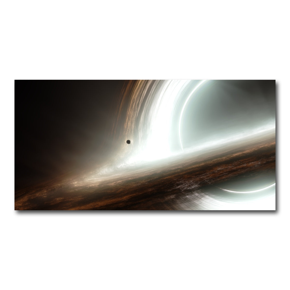 AUTO-MOCKUP WHITE | interstellar gargantua | 1 Piece | Gallery Wrapped | group=2x1