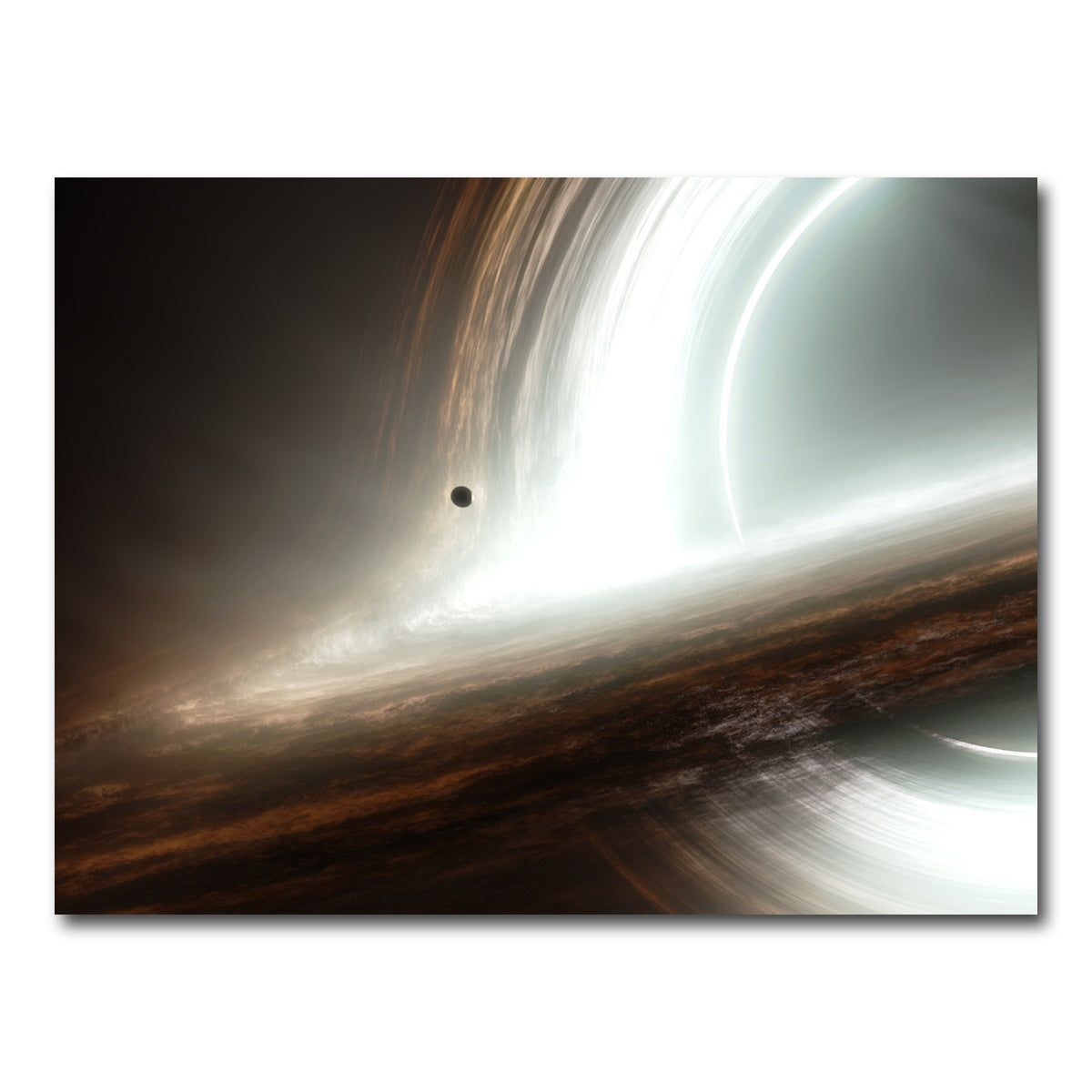 AUTO-MOCKUP WHITE | interstellar gargantua | 1 Piece | Gallery Wrapped | group=4x3