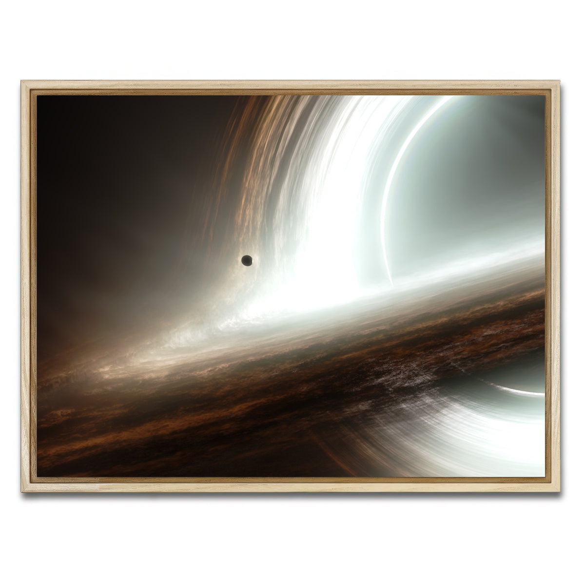 AUTO-MOCKUP WHITE | interstellar gargantua | 1 Piece | Natural Frame | group=4x3