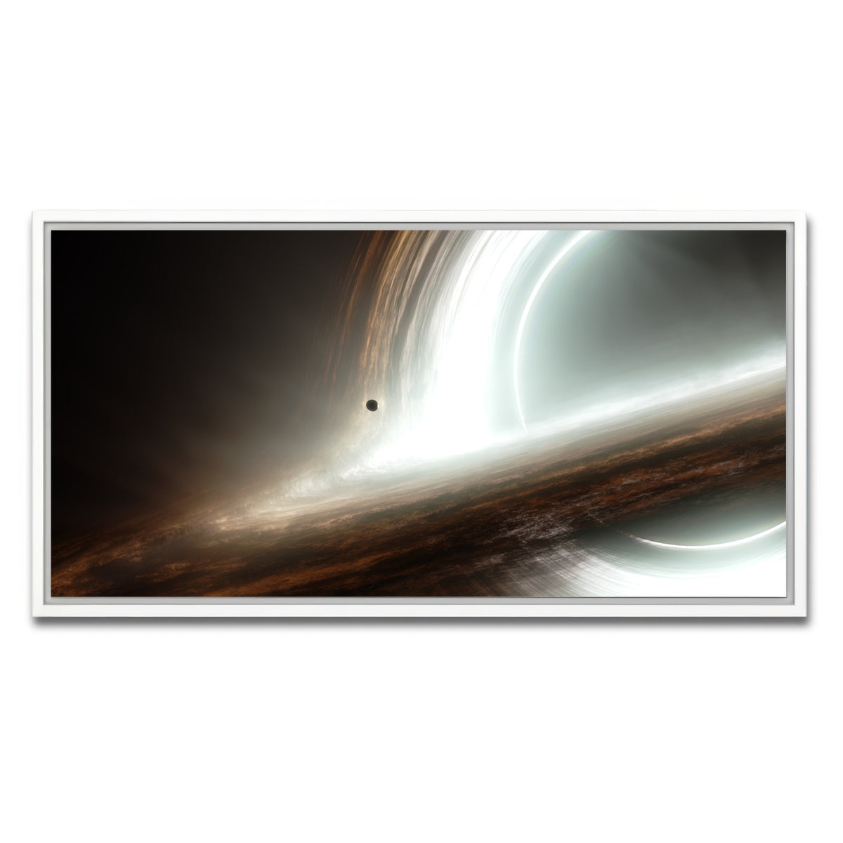 AUTO-MOCKUP WHITE | interstellar gargantua | 1 Piece | White Frame | group=2x1