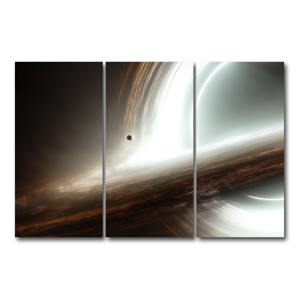 AUTO-MOCKUP WHITE | interstellar gargantua | 3 Piece | Gallery Wrapped | group=12x24