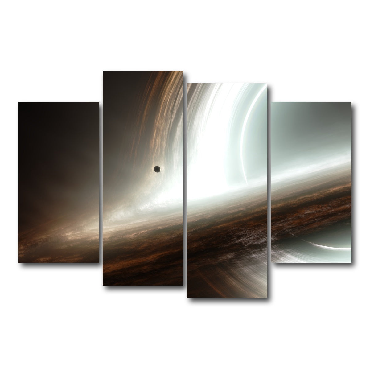 AUTO-MOCKUP WHITE | interstellar gargantua | 4 Piece | Gallery Wrapped | group=4_short