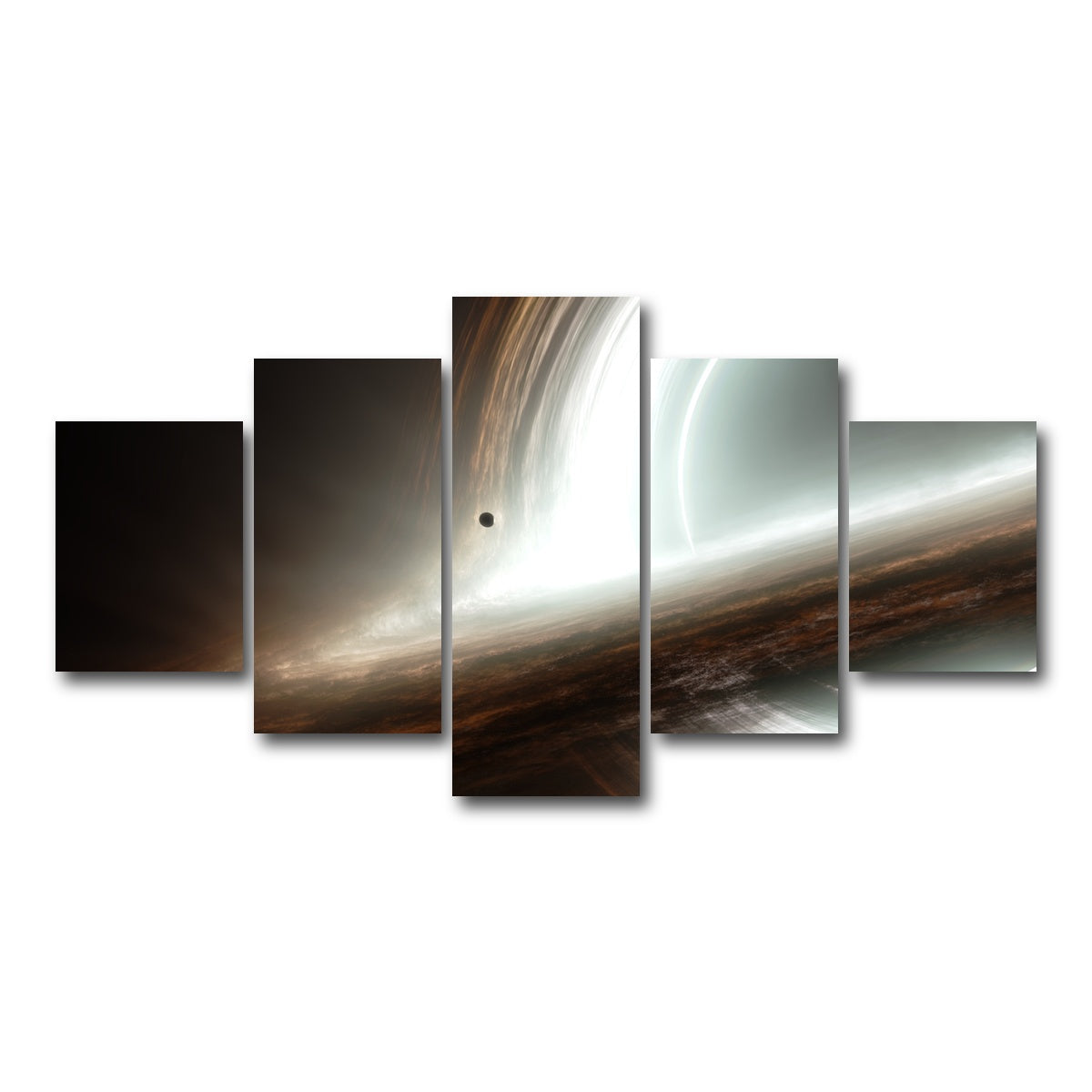 AUTO-MOCKUP WHITE | interstellar gargantua | 5 Piece | Gallery Wrapped | group=5_short