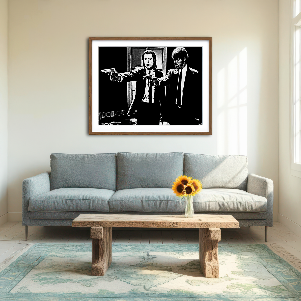 AUTO-MOCKUP ROOM | Pulp Fiction Wall Art