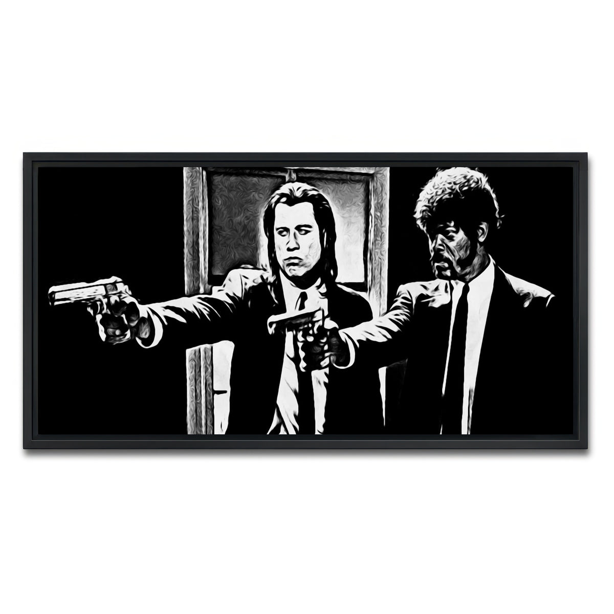 AUTO-MOCKUP WHITE | pulp fiction | 1 Piece | Black Framed Canvas | group=2x1