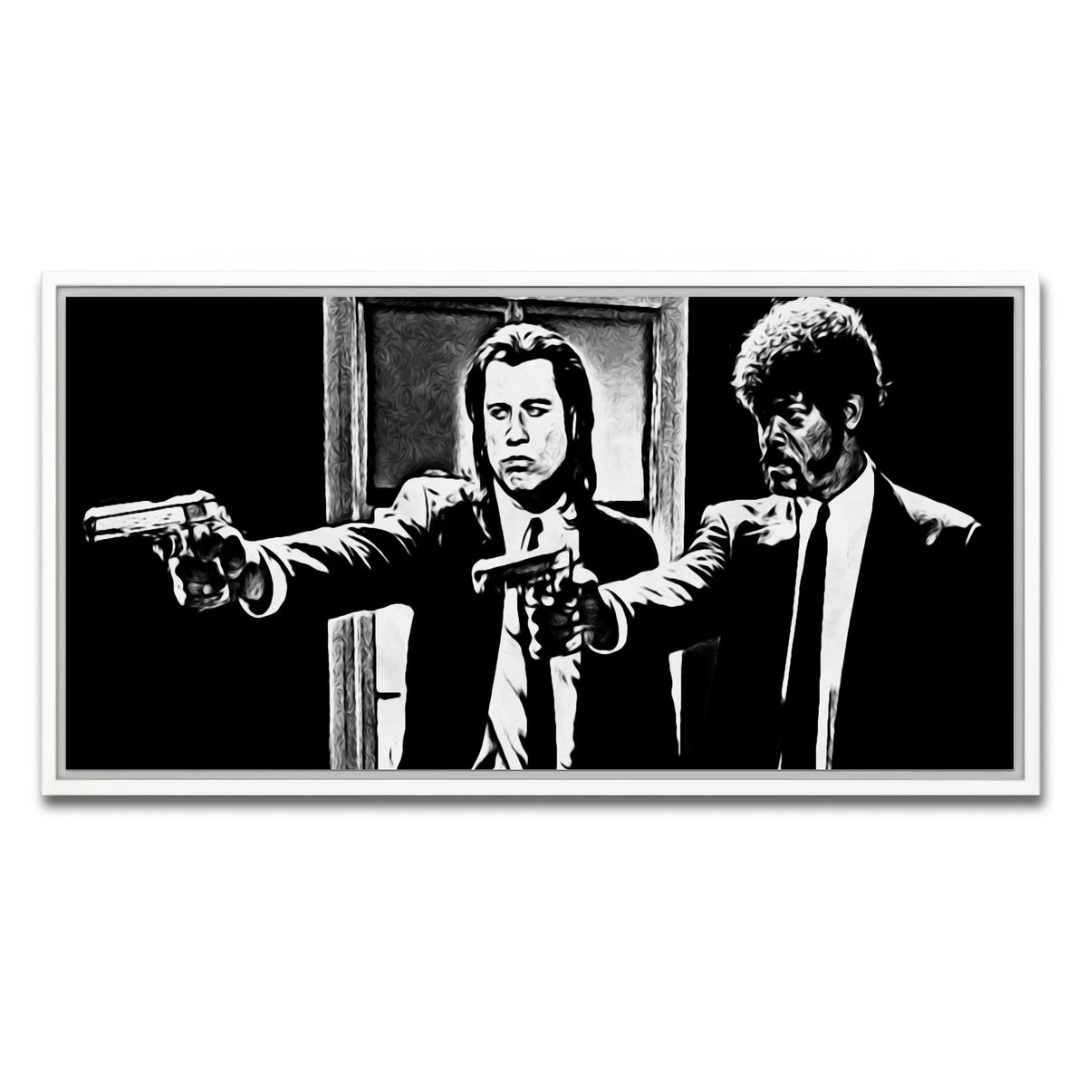 AUTO-MOCKUP WHITE | pulp fiction | 1 Piece | White Framed Canvas | group=2x1