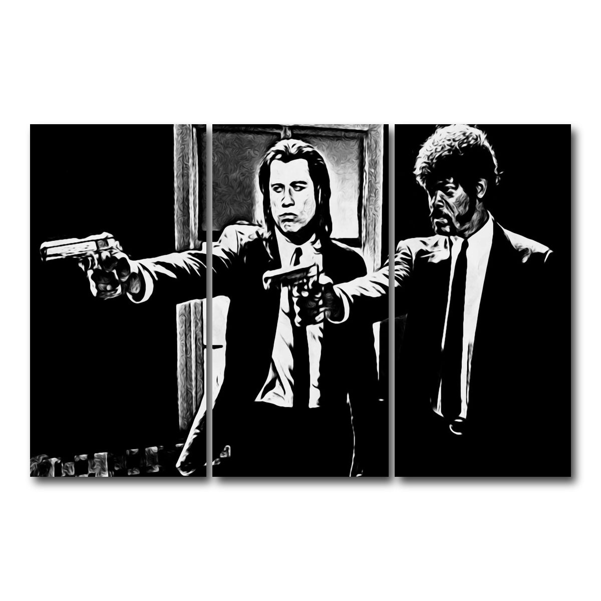 AUTO-MOCKUP WHITE | pulp fiction | 3 Piece | Gallery Wrap Canvas | group=12x24