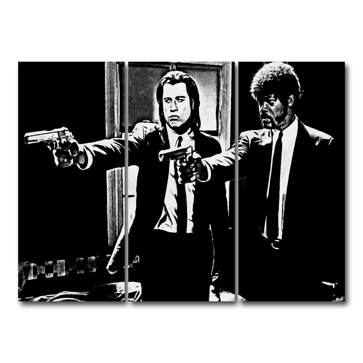 AUTO-MOCKUP WHITE | pulp fiction | 3 Piece | Gallery Wrap Canvas | group=8x18
